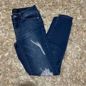 Judy Blue | Women's Skinny Fit Jeans With Patches Size 5 /27